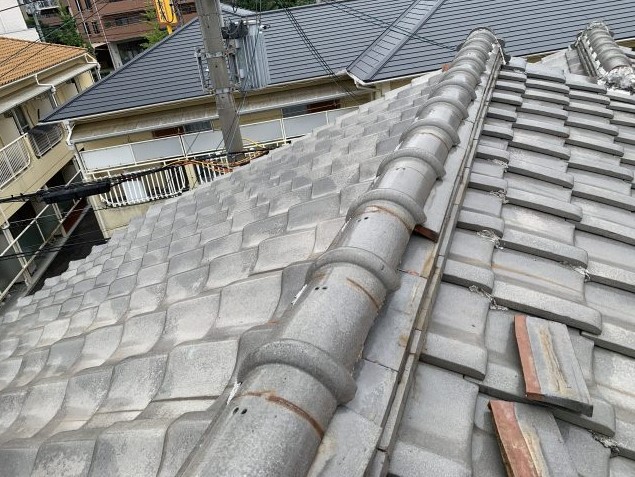 瓦屋根の劣化